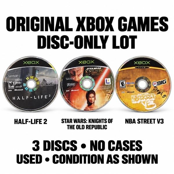3 ORIGINAL XBOX GAMES DISC ONLY