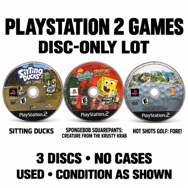 3 PLAYSTATION 2 GAMES DISC ONLY