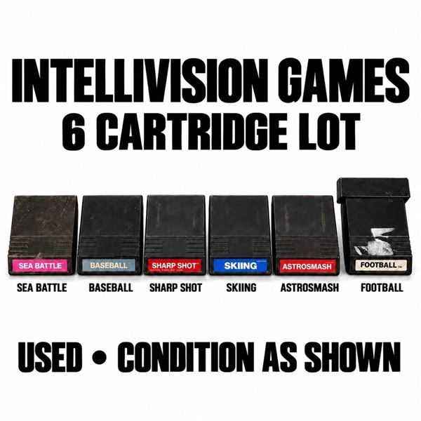 6 INTELLIVISION GAME CARTRIDGES