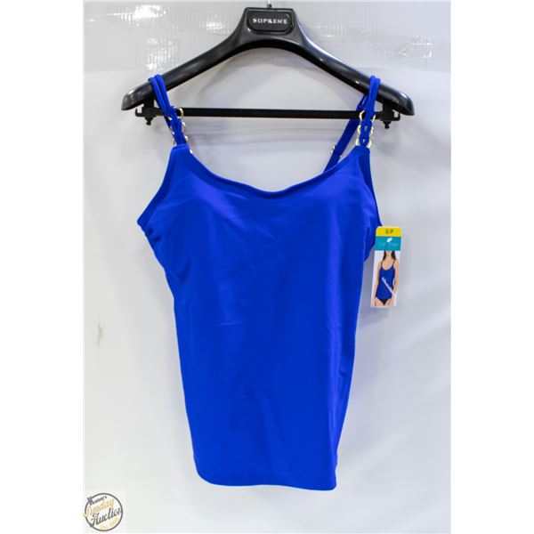 NEW CHRISTINA WOMENS SMALL - 6 BLUE SWIMWEAR