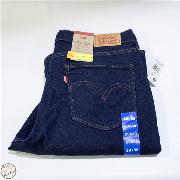 NEW LEVIS MENS 29 X 30 CLASSIC STRAIGHT FIT JEAN