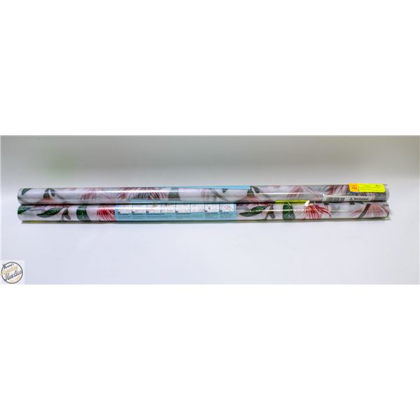 BRAND NEW 3PK OF STAINED GLASS PRINT WINDOW FILM