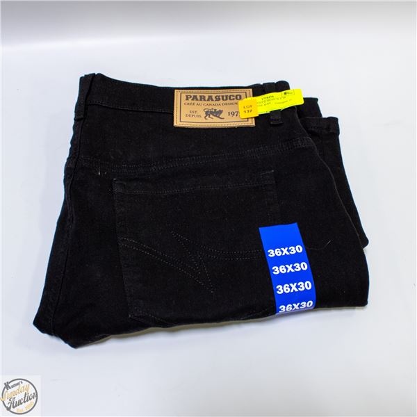 NEW PARASUCO MENS 36 X 30 MEDIUM RISE JEAN