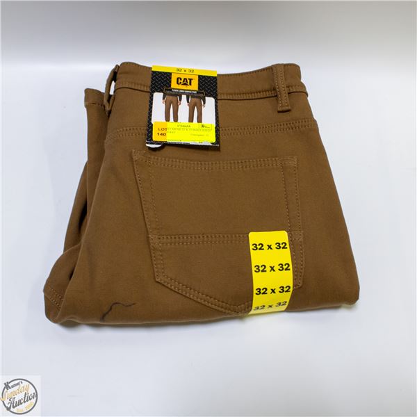 NEW CAT MENS 32 X 32 INSULATED WORK PANT