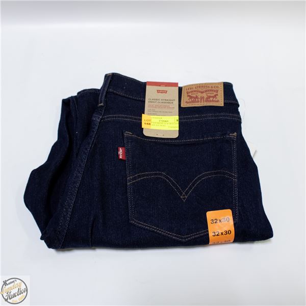 NEW LEVIS MENS 32 X 30 CLASSIC STRAIGHT FIT JEAN