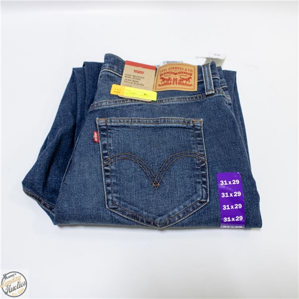 NEW LEVIS WOMENS 31 X 29 HIGH WAISTED MOM JEAN