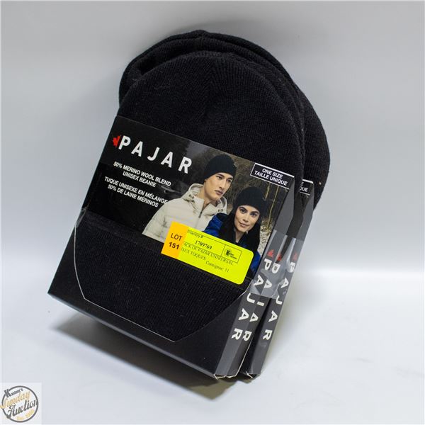 NEW 3 PACK OF PAJAR UNIVERSAL SIZE UNISEX TOQUES