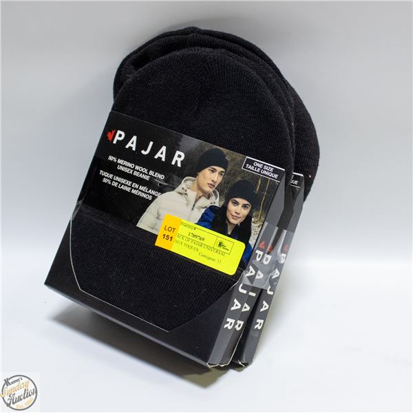 NEW 3 PACK OF PAJAR UNIVERSAL SIZE UNISEX TOQUES