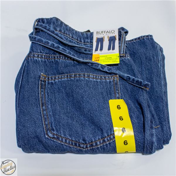 NEW BUFFALO WOMENS SIZE 6 WIDE LEG WITH BELT JEAN
