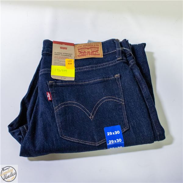 NEW LEVIS MENS 29 X 30 CLASSIC STRAIGHT FIT JEAN