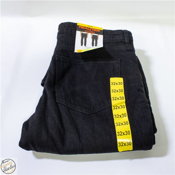 NEW REALTREE MENS 32 X 30 INSULATED WORK JEANS