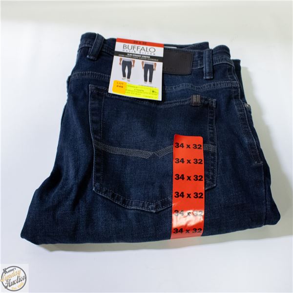NEW BUFFALO MENS 34 X 32 SLIM STRAIGHT FIT JEAN