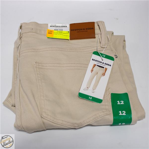 NEW SCOTCH & SODA HIGH FIVE WOMENS SIZE 12 JEAN