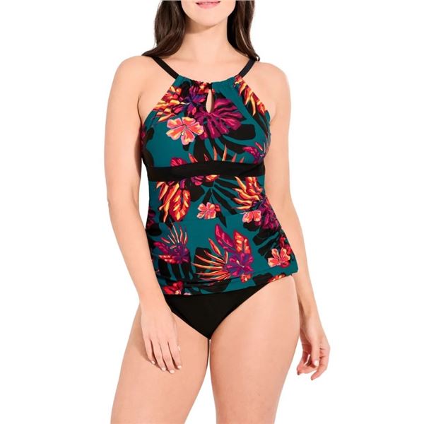 NEW CHRISTINA WOMENS SIZE XL - 14 FLORAL SWIMWEAR