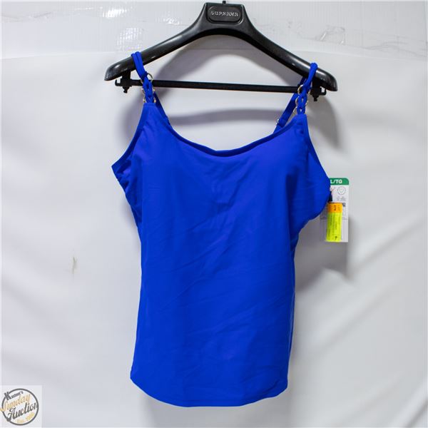 NEW CHRISTINA WOMENS XL - 14 BLUE SWIMWEAR
