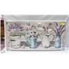 Image 1 : NEW CANVAS WALL ART FLOWERS AND POTS