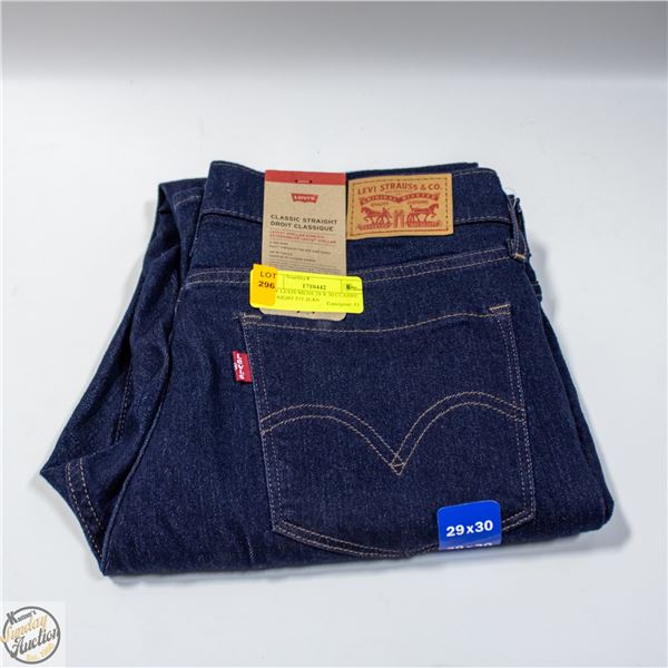 NEW LEVIS MENS 29 X 30 CLASSIC STRAIGHT FIT JEAN