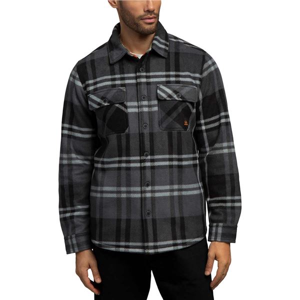 NEW REALTREE MENS XXL FLEECE SHACKET - CHECKERED