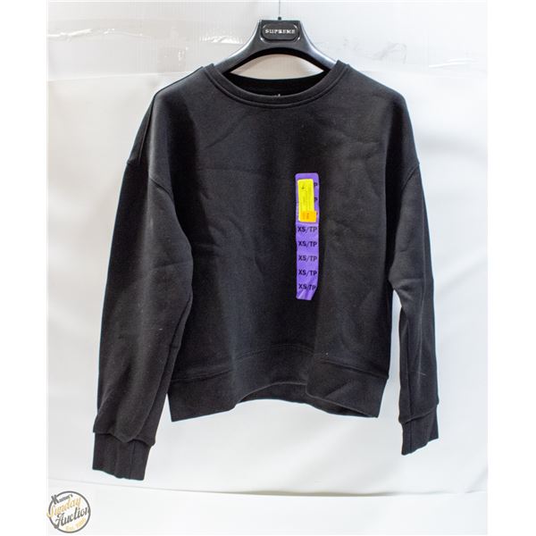 NEW LAZY PANTS WOMENS X-SMALL SUEDED SWEATSHIRT