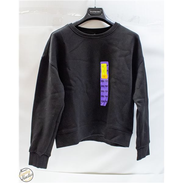 NEW LAZY PANTS WOMENS X-SMALL SUEDED SWEATSHIRT