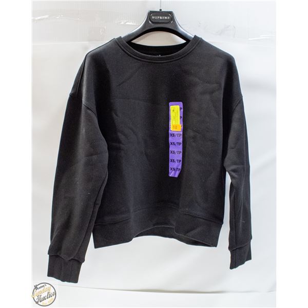 NEW LAZY PANTS WOMENS X-SMALL SUEDED SWEATSHIRT
