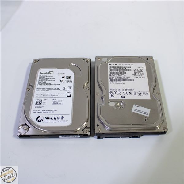 2 PACK OF 500GB MECHANICAL HARDDRIVES