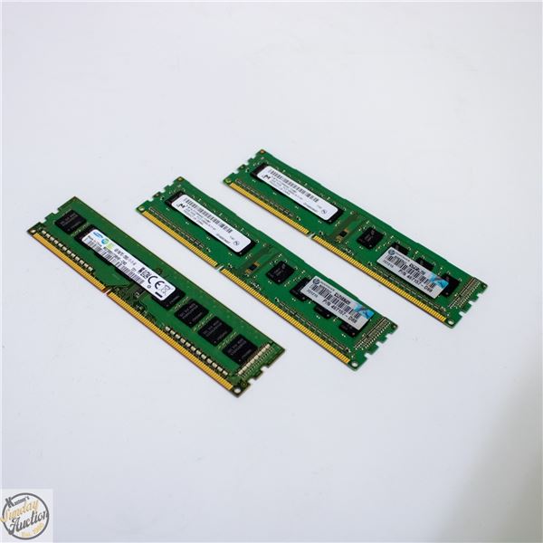 PACK OF 3 COMPUTER DDR3 SDRAM 2GB + 2GB + 4GB