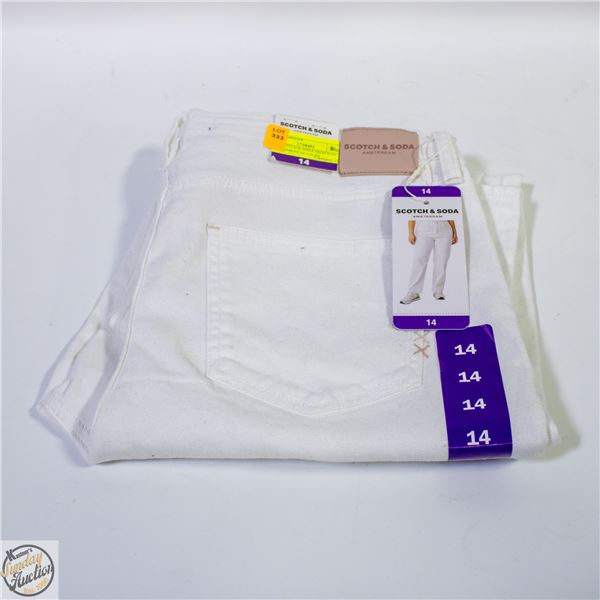 NEW SCOTCH & SODA HIGH RISE SLIM WOMENS SZ 14 JEAN