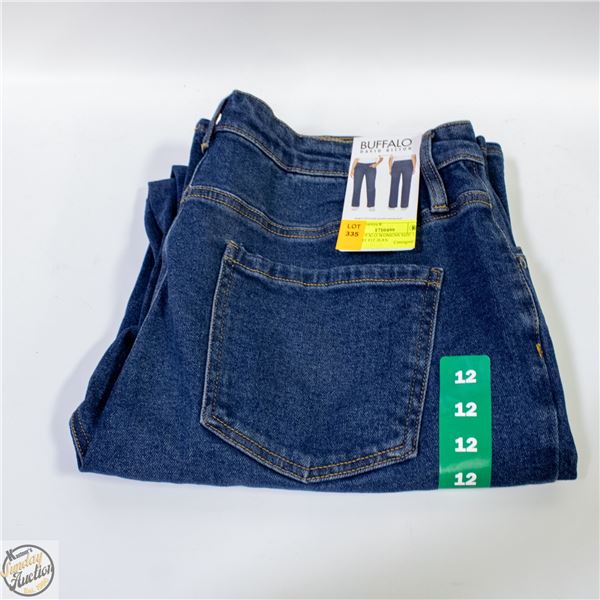 NEW BUFFALO WOMENS SIZE 12 STRAIGHT FIT JEAN