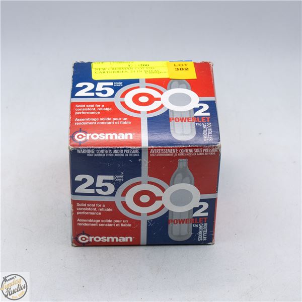 NEW CROSMAN CO2 12G CARTRIDGES. 24 IN TOTAL