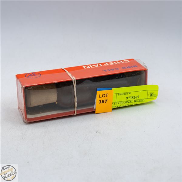 ESTATE ORIGINAL BOXED CHIEFTAN BIRD CALL