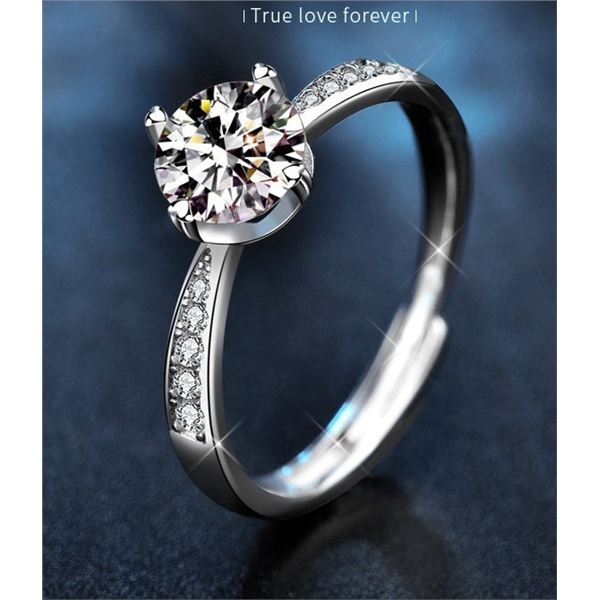 1 CT GRA CERTIFIED ROUND BRILLIANT MOISSANITE