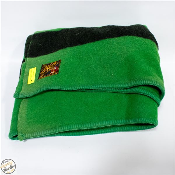 TRAPPER POINT FULL SIZE WOOL BLANKET