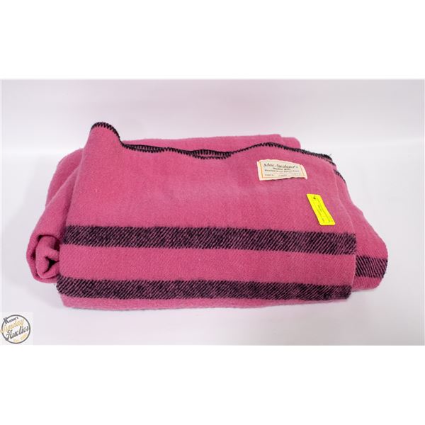 MACAUSLANDS PEI FULL WOOL BLANET