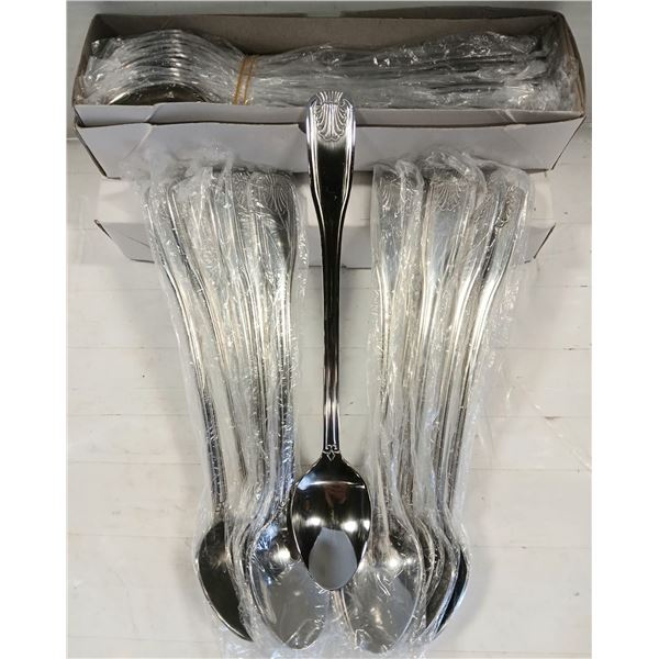 2 DOZEN NEW SHELL ICE TEASPOONS - JR 21961