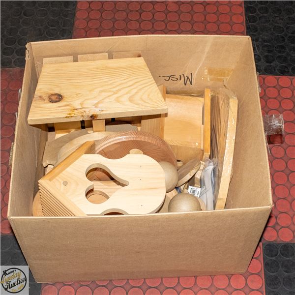 LOT OF BLANK WOOD CRAFTS