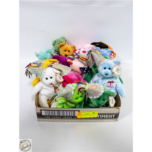 18 ASSORTED VINTAGE COLLECTOR TY BEANIE BABIES