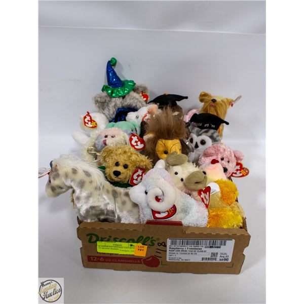 18 ASSORTED VINTAGE COLLECTOR TY BEANIE BABIES