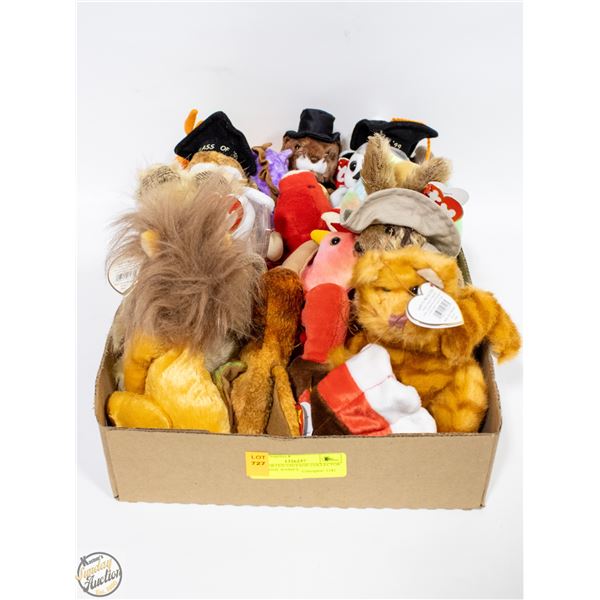 18 ASSORTED VINTAGE COLLECTOR TY BEANIE BABIES
