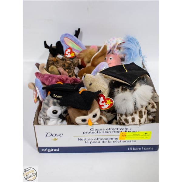 18 ASSORTED VINTAGE COLLECTOR TY BEANIE BABIES