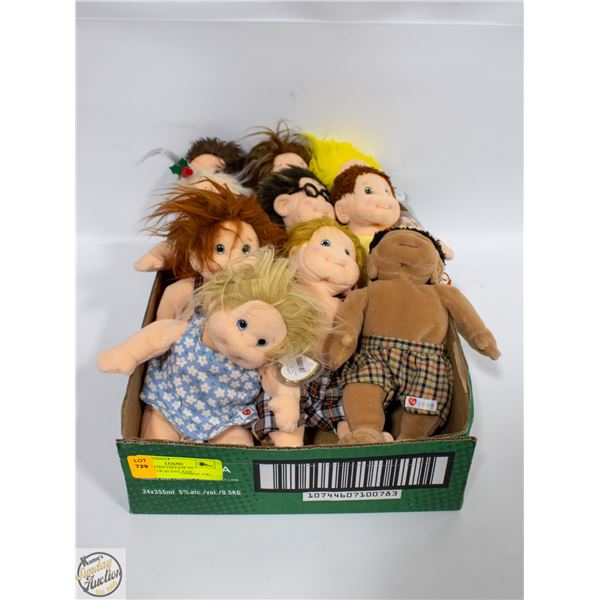 10 ASSORTED VINTAGE TY COLLECTOR BEANIE KIDS