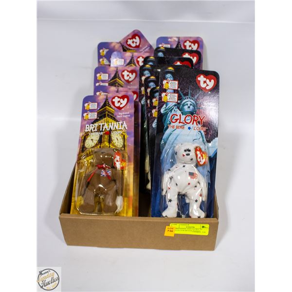 14 BRITANNIA AND GLORY TY COLLECTOR BEANIE BABIES