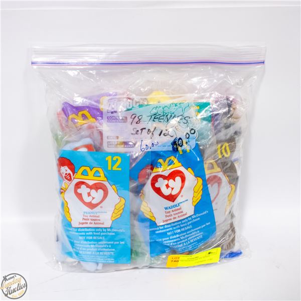 12X 1998 MCDONALDS TY TOYS