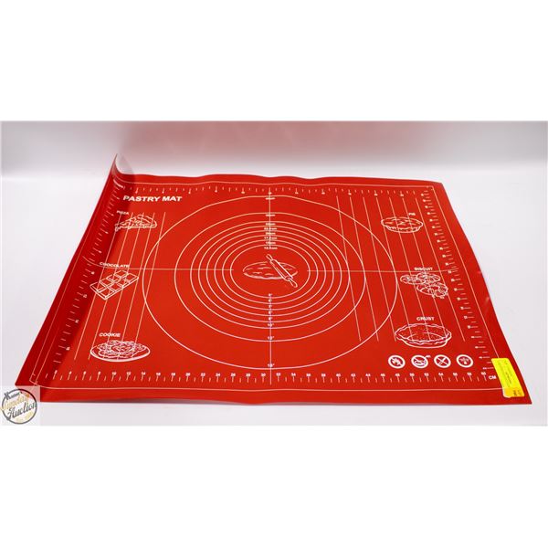 LARGE RED SILICONE PASTRY MAT