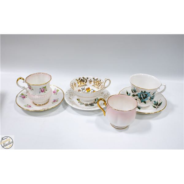 LOT OF VARIOUS TEA CUPS