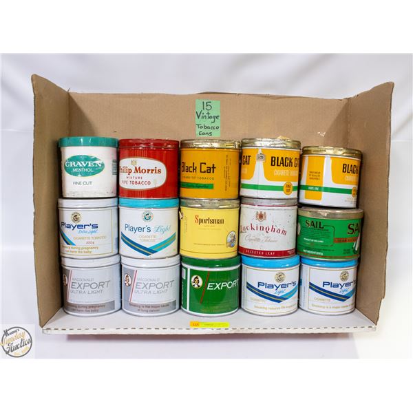 VINTAGE TOBACCO CANS 15