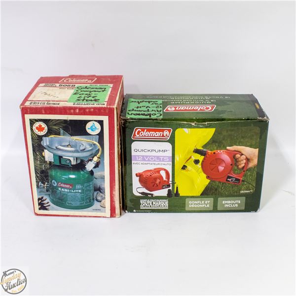 COLEMAN QUICK AIR PUMP 12 VOLT ADAPTOR + COLEMAN