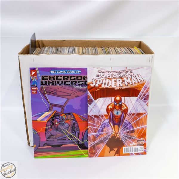 SHORT BOX OF COMIC BOOKS COMICS