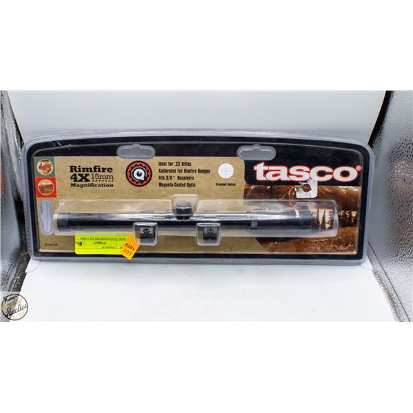 NEW TASCO RIMFIRE 4X 15MM SCOPE