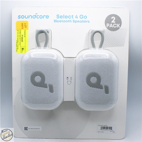 SOUNDCORE SELECT 4 GO BLUETOOTH SPEAKERS 2 PACK